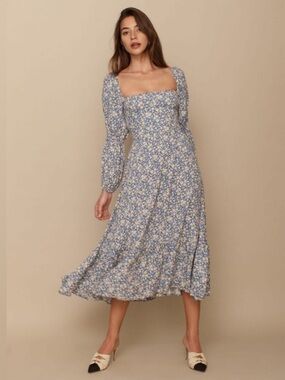 RARE Reformation Mica Midi Dress Wallflower Floral Size 6 EUC